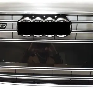 Передня решітка S-Style (2015-2018, чорна з хромом) для Audi A7 2010–2018