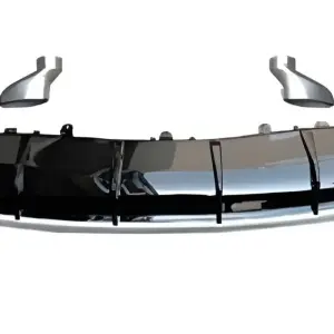 Задній дифузор з насадками RS-Style (2015-2018, Sport) для Audi A7 2010–2018