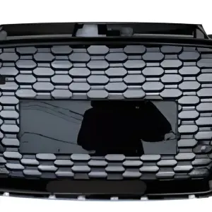 Передня решітка RS-style (2016-2020, без лого, чорна) для Audi A3 2012–2020
