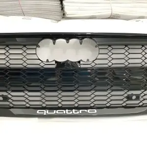 Передня решітка RS-Style з написом Quattro (чорна) для Audi A7 2018–
