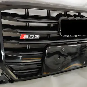 Передня решітка SQ-Style V2 (2016-2024, чорний) для Audi Q2 2016–