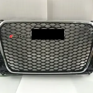 Передня решітка RSQ-Style (2011-2015, чорна з хромом) для Audi Q3 2011–2019