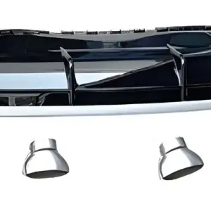 Задній дифузор з насадками QRS-Style (Sport, 2015-2019) для Audi Q7 2015–2026