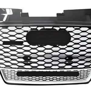 Передня решітка RS-style з написом Quattro (2008-2014, чорна) для Audi TT 2006–2014