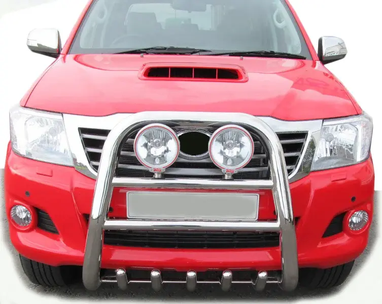 Кенгурятник QT007 (нерж.) для Toyota Hilux 2006–2015