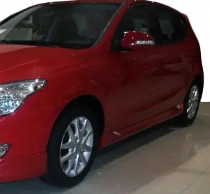 Бокові пороги (під фарбування) для Hyundai I-30 2007–2011