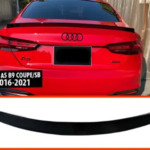 Спойлер DPT V-2 (2016-2021, Coupe/Sedan, чорний глянець) для Audi A5 2016–2025