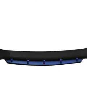 Універсальна передня Lip накладка DPT Blue V-2 (ABS, чорний глянець)