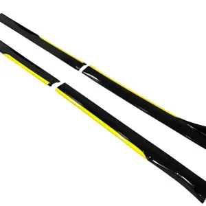 Універсальні накладки на бокові пороги Niken Yellow (ABS) (4шт)