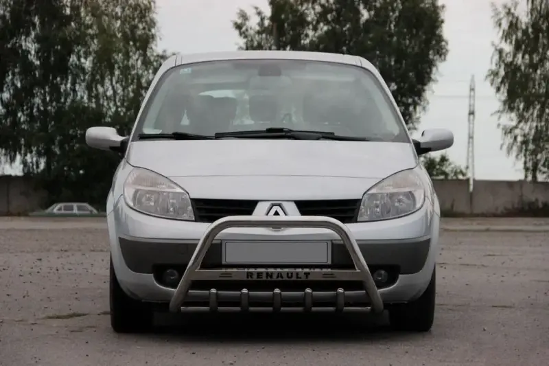 Кенгурятник WT004 (нерж.) для Renault Scenic/Grand 2003–2009