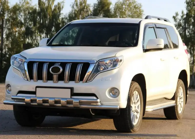 Передній захист ST015 (нерж) для Toyota Land Cruiser Prado 150 2009–2023