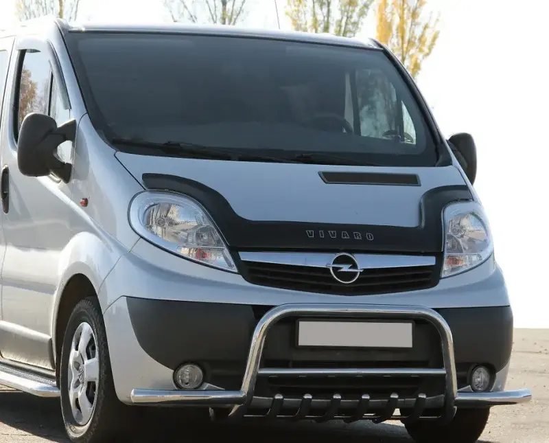 Кенгурятник WT003-Plus (нерж.) для Opel Vivaro 2001–2015