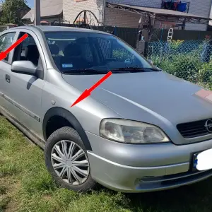 Накладки на арки (4 шт, чорні металічні) для Opel Astra G classic 1998–2012