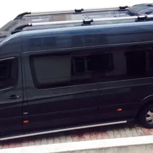 Рейлінги Shark (чорні ніжки) для Mercedes-Benz Sprinter W906 2006–2018