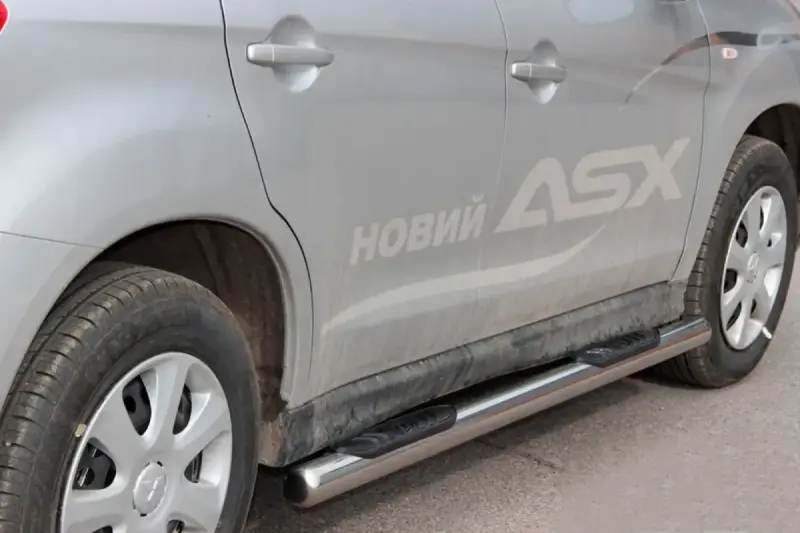 Бічні труби BB002 (2 шт., нерж.) для Mitsubishi Eclipse Cross 2017–