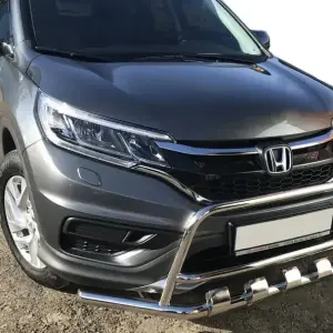 Передній захист WT003-ST-V2 (нерж.) для Honda CRV 2012–2016