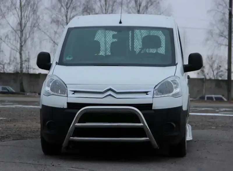 Кенгурятник WT022 (нерж.) для Peugeot Partner Tepee 2008–2018