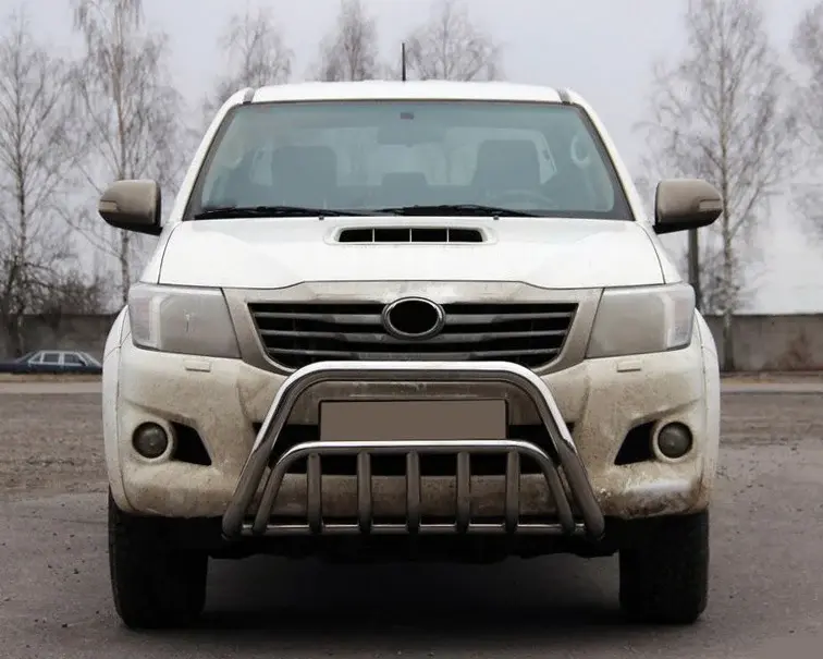 Кенгурятник WT002 (нерж.) для Toyota Hilux 2006–2015