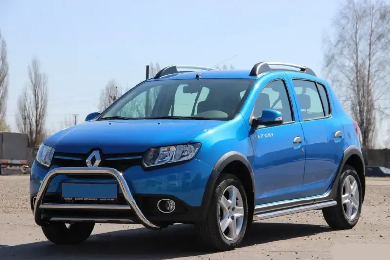 Передня дуга WT006 (нерж.) для Dacia Sandero 2013–2020