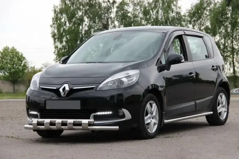 Передня дуга ST015 (нерж.) для Renault Scenic/Grand 2009–2016