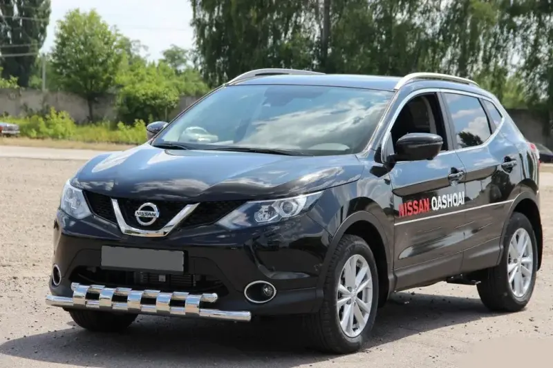 Передній захист ST015 (нерж) для Nissan Qashqai 2007–2010