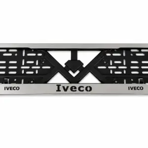 Рамка під номер хром (1 шт, нержавіюча сталь) для Iveco
