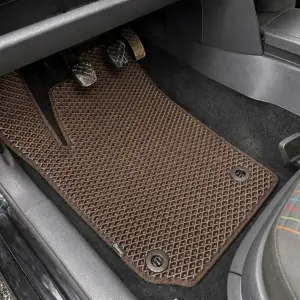 Килимки EVA (HB, 3/5-ти дверний, Коричневий) для Volkswagen Polo 2001–2009