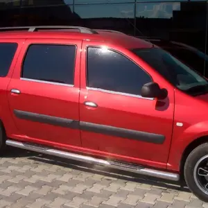Бічні труби (2 шт., нерж.) для Lada Largus 2012–