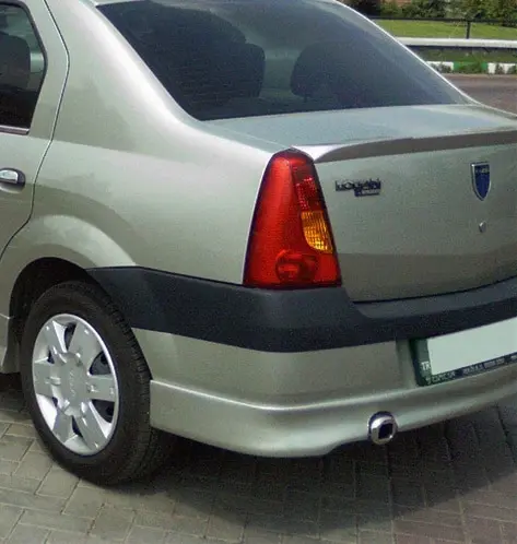 Задній бампер (накладка, під фарбування) для Dacia Logan I 2005–2008