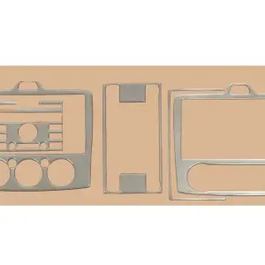 Накладки на панель AC/Clima (Mini-set, Алюміній) для Ford Focus II 2005–2008