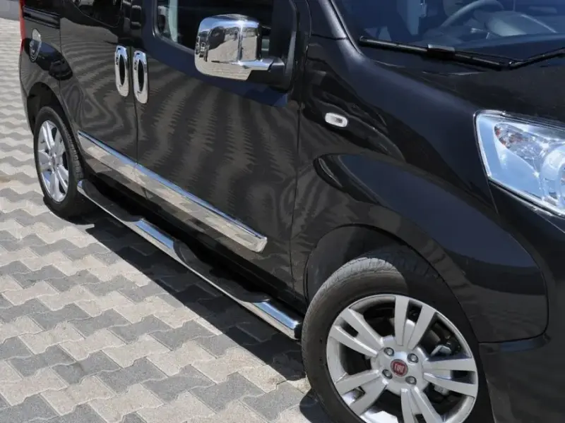 Бічні труби (2 шт., нерж.) для Citroen Nemo 2007–2017