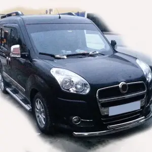 Передній захист ST014 (нерж.) для Fiat Doblo II 2010–2022