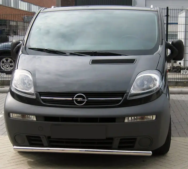 Передній захист ST008 (нерж.) для Opel Vivaro 2001–2015