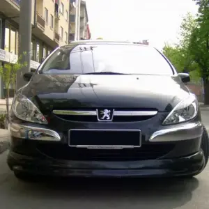 Передня нижня накладка (під фарбування) для Peugeot 307 2001–2008