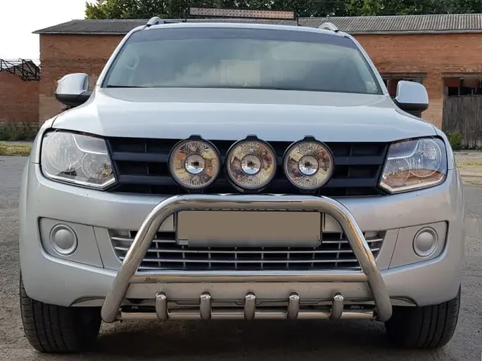 Кенгурятник WT003 (нерж) для Volkswagen Amarok 2010–2022