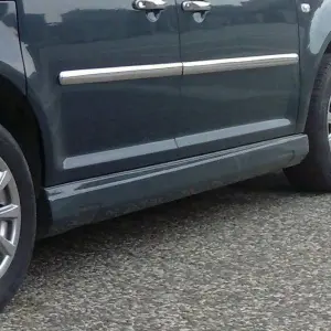 Бокові пороги дью-модель (під фарбування) для Volkswagen Caddy 2004–2010