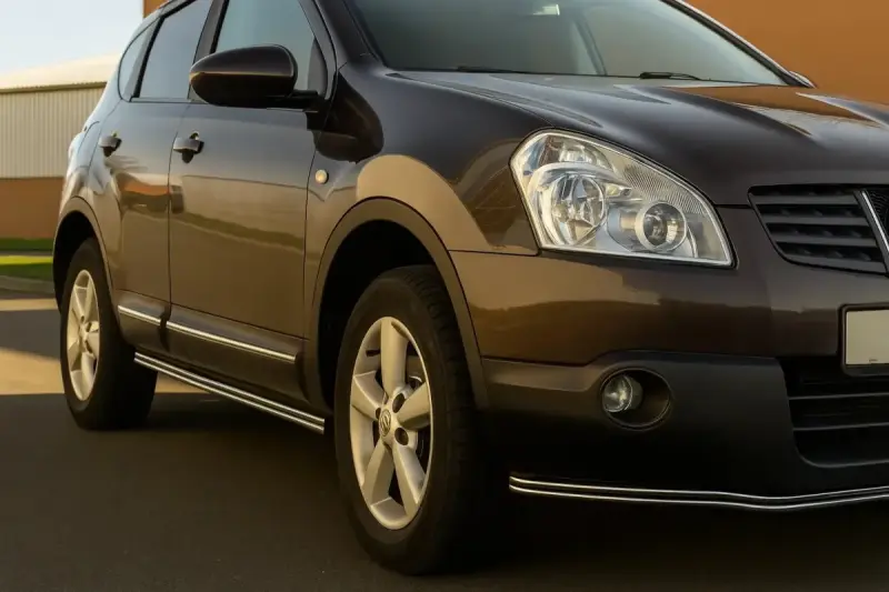 Бічні подвійні труби (2 шт., нерж) для Nissan Qashqai 2010–2014