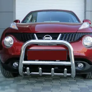 Кенгурятник QT006 (нерж) для Nissan Juke 2010–2019