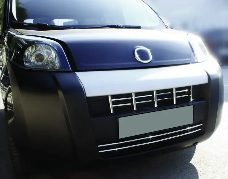 Накладки на решітку (15 частин, нерж.) для Fiat Fiorino/Qubo 2008–2024