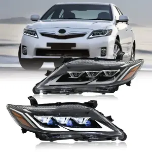 Передні фари Lexus-design V2 (рестайлінг, 2 шт) для Toyota Camry 2006–2011