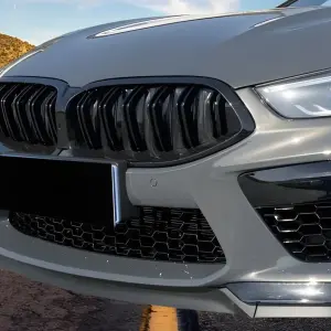 Ніздрі M-Look (2018-2022, чорний глянець) для BMW 8 серія G14/G15/G16 2018–
