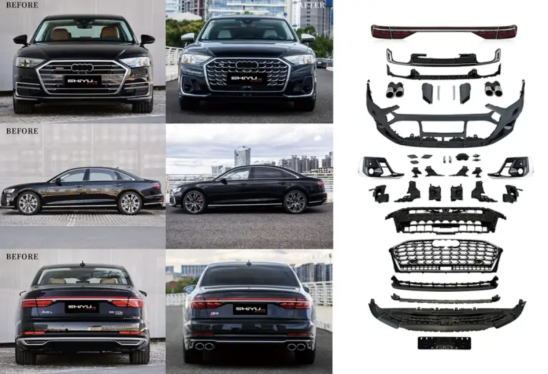 Комплект рестайлінгу без заміни фар (На S8 2025) для Audi A8 2018–