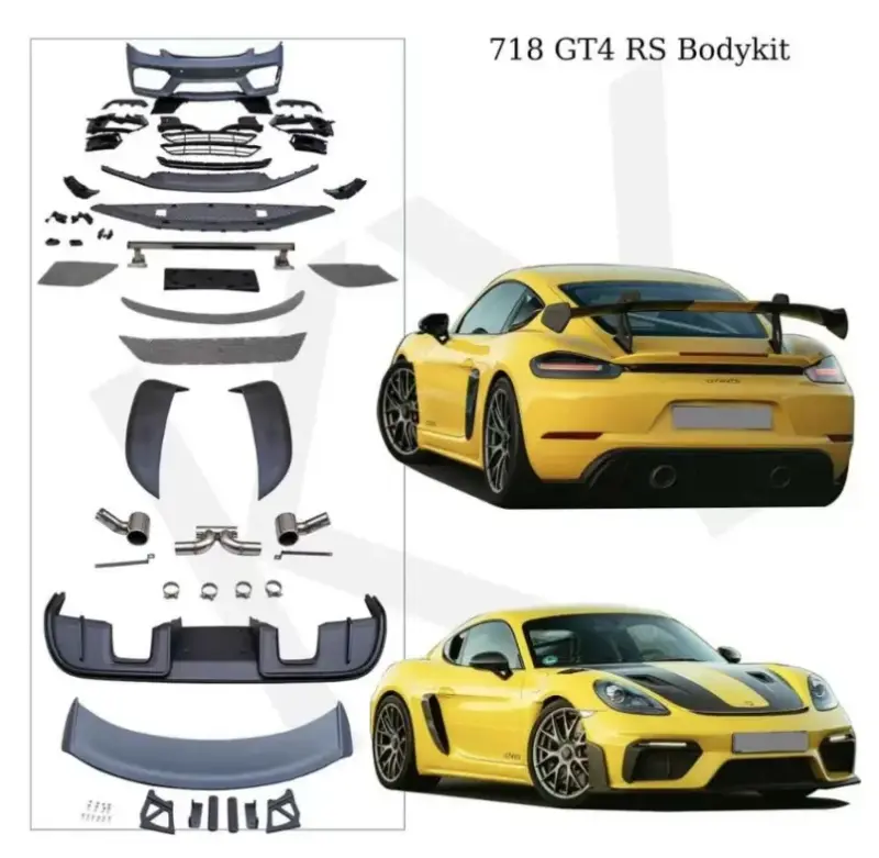 Комплект обвісів GT4 RS для Porsche Boxster/Cayman 982 (718) 2016–