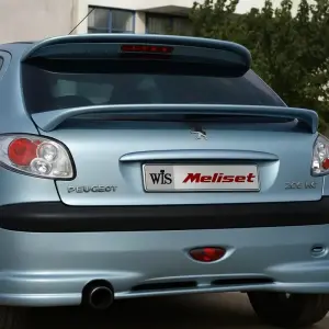 Спойлер нижній Meliset (під фарбування) для Peugeot 206 1998–2024