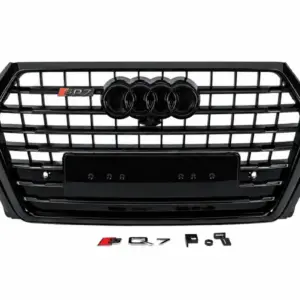 Передня решітка SQ7-Style (2015-2019, чорна) для Audi Q7 2015–2026