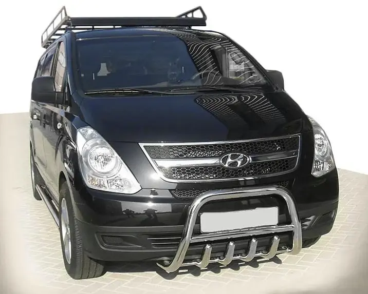 Кенгурятник WT003-2 (нерж.) для Hyundai H300, H1, Starex 2008–2020