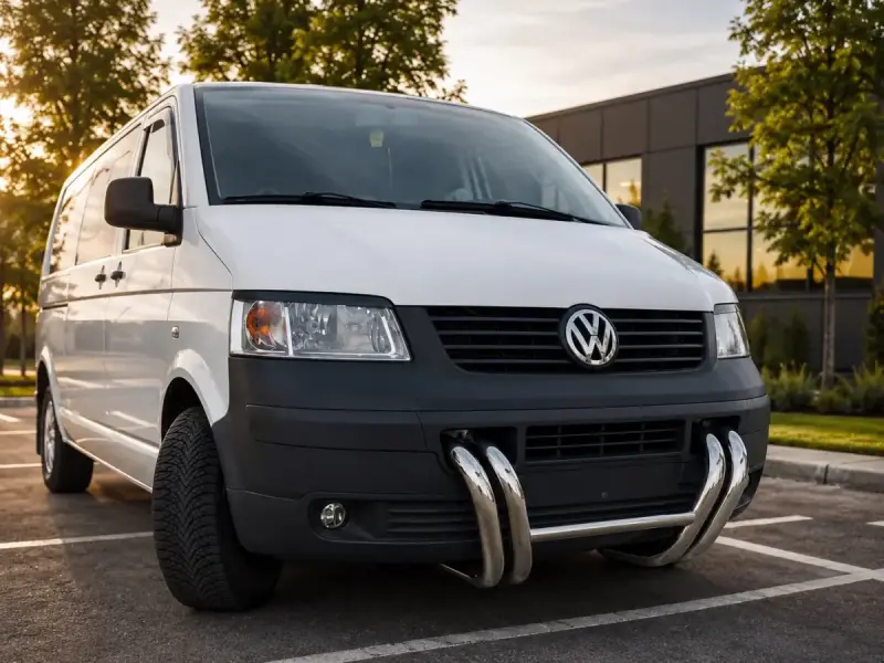 Кенгурятник ST006-03 ніздрі (нерж) для Volkswagen T5 Transporter 2003–2010