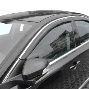Вітровики з хром молдингом (4 шт, HIC) для Volvo S80 2006–2016