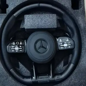 Кермо AMG-Style (Карбон + чорні кнопки) для Mercedes-Benz R-class W251 2005–2017