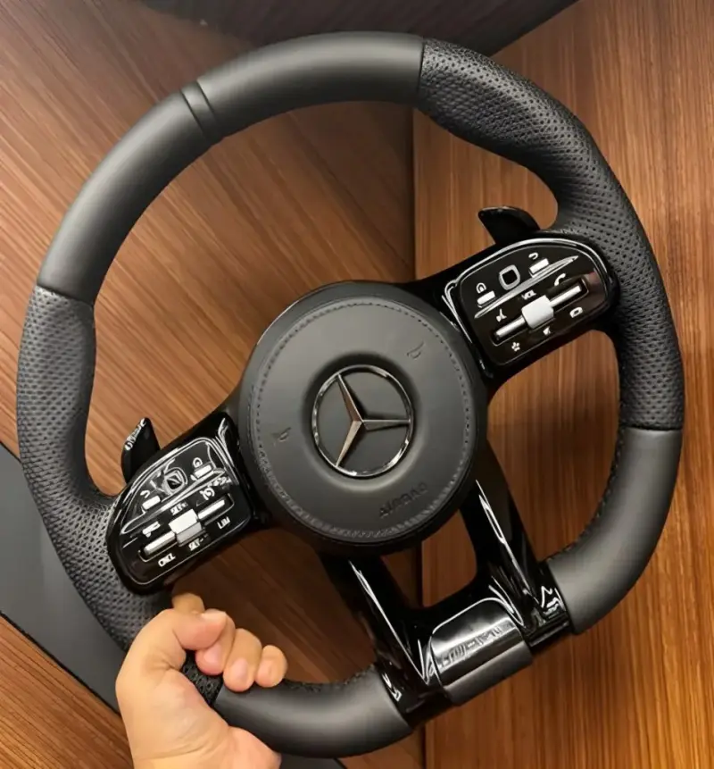 Кермо AMG 2018-Style (чорний + чорні кнопки, 4pin) для Mercedes-Benz GLE coupe C167 2019–